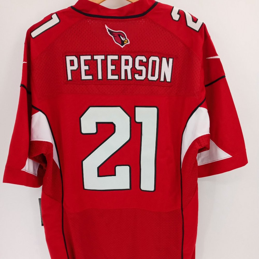 Arizona Cardinals Peterson Jersey (Light Red Fading On The #2) Fantastic Piece